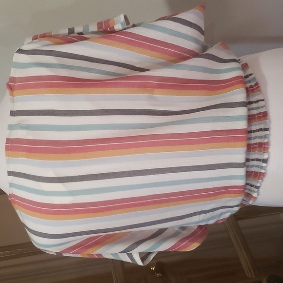 AEROPOSTALE Striped Faux Button Down Striped Top Nwt - Picture 3 of 8